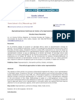 Aproximaciones Teóricas en Torno A La Representación Sindical PDF
