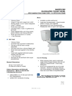 Specifications For Elongated Toilet Bowl