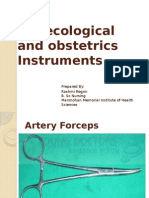 Gynecological and obstetrics instruments guide