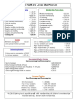 Price List 2015