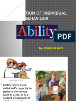 Foundation of Individual Behaviour: by Joylyn Silveira