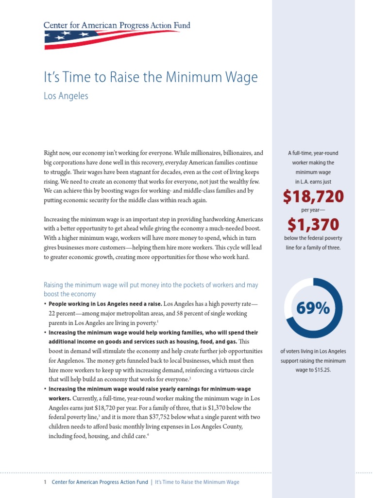 It's Time To Raise The Minimum Wage in Los Angeles | PDF | Minimum Wage ...