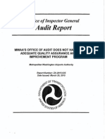 DOT IG's Final Report On MWAA's Office of Audit