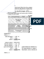 Exercícios - Escolha Do Tipo de Fundações