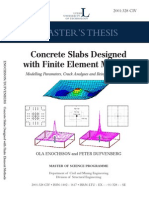 Concrete Slabs Designed With Finite Elementh Method - Ola Enochsson - 1 Ed