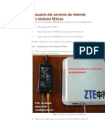 Manual Del Usuario Del Servicio de Internet de Claro Wimax PDF