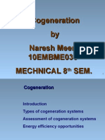 Cogeneration by Naresh Meena 10EMBME036 Mechnical 8 Sem