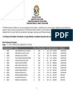 Homologação Do Resultado Final