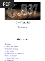 C++ Tutorial: Rob Jagnow