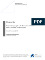 Dementia NICE Guidelines