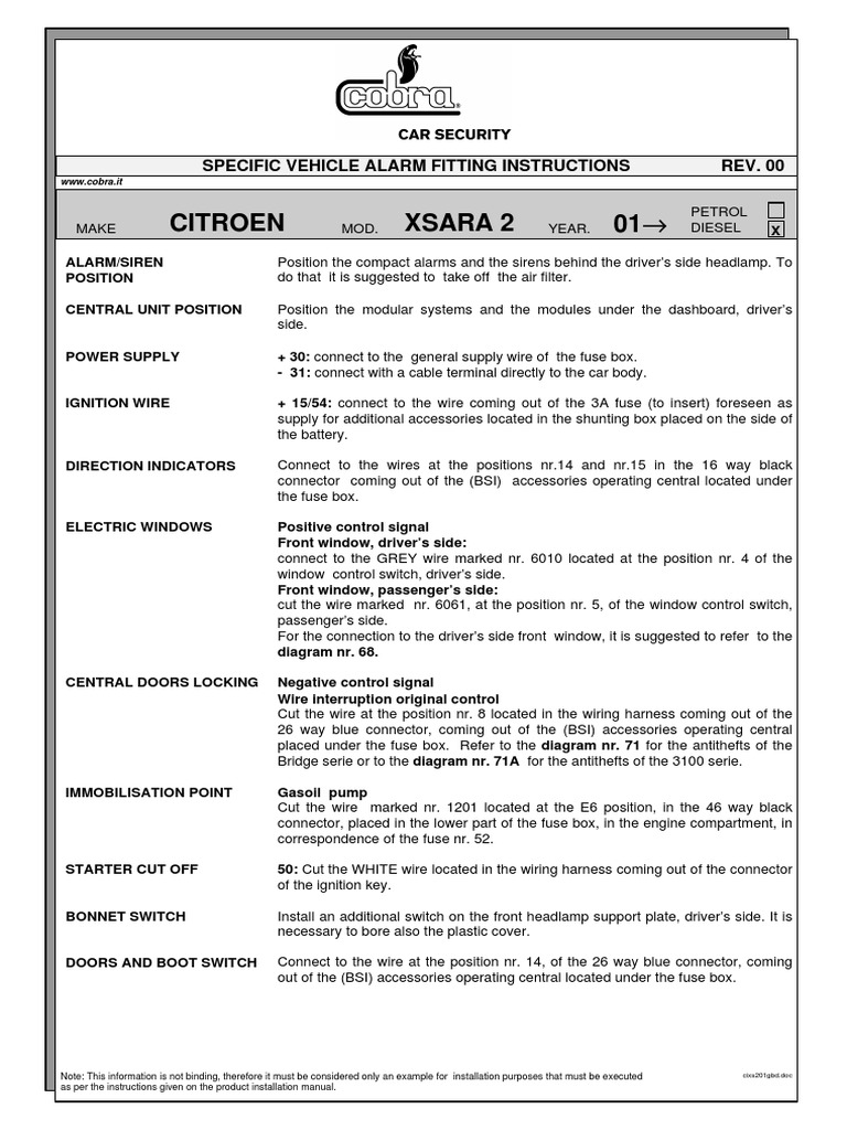 Cobra | PDF | Electrical Connector | Fuse (Electrical)