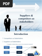 Business Ethics: Suppliers As Stakeholders