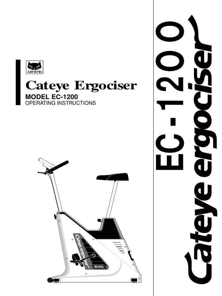 Cateye Ergocizer EC-1200 Operations Manual | PDF | Heart Rate