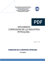 Diplomado corrosion en La Industria Petrolera