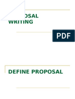 Proposal Writing