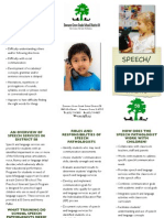 Speech Language Services Brochure