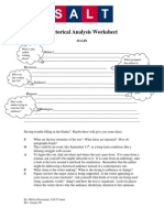 Rhetorical Analysis Worksheet