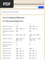 Live Keyboard Shortcuts - Ableton Reference Manual Version 9 - Ableton