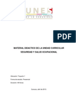 Seguridad y salud ocupacional