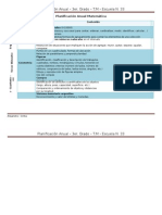 Planificación Anual Matematica