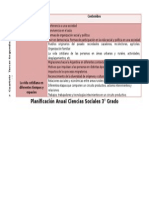 Planificación Anual Ciencias Sociales 3