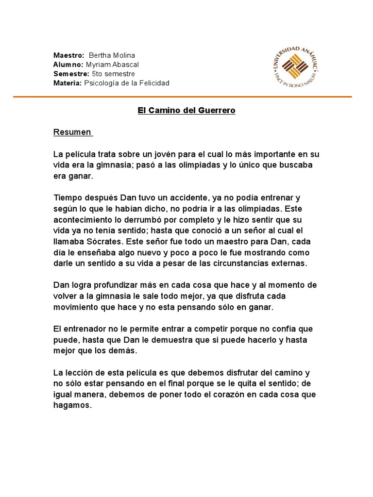 El Camino Del Guerrero | PDF