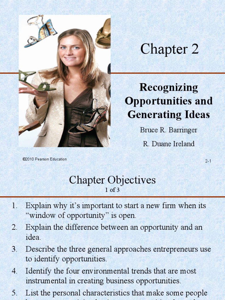 Recognizing Opportunities and Generating Ideas | PDF