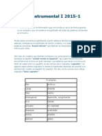 Ingles Instrumental I 2015 Semana 1