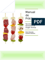 Manual de Prácticas alimentos de origen animal