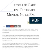 11 Greșeli Pe Care Oamenii Puternici Mental Nu Le Fac - Florin Roșoga