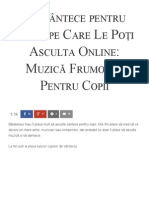 31 Cântece Pentru Copii, Pe Care Le Poți Asculta Online_ Muzică Frumoasă Pentru Copii - Florin Roșoga