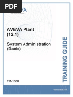 TM-1300 AVEVA Plant (12.1) System Administration (Basic) Rev 3.0