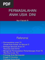 Permasalahan Anak Usia Dini