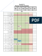 Pro-ELT Training Schedule (Penang)