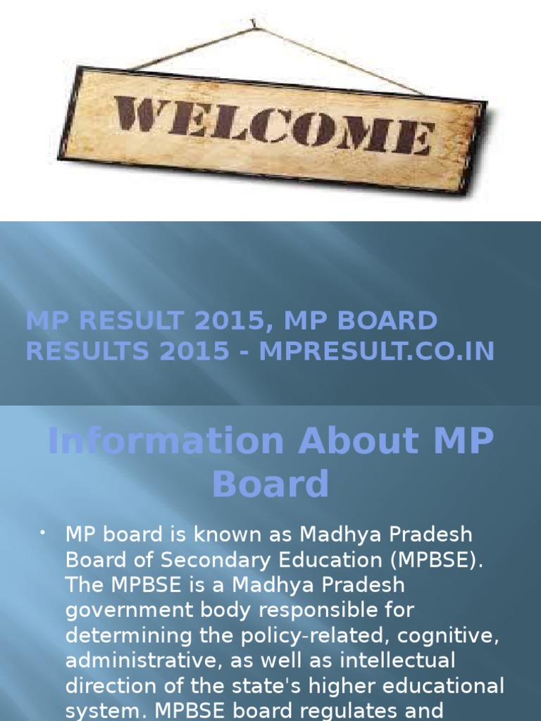 MP Result 2015, MP Board Results 2015, MP Exam 2015 Results | PDF ...