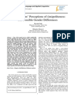 EFL Learners' Perceptions of (Im) Politeness: The Possible Gender Differences by Mavadat Saidi & Mohadese Khosravi