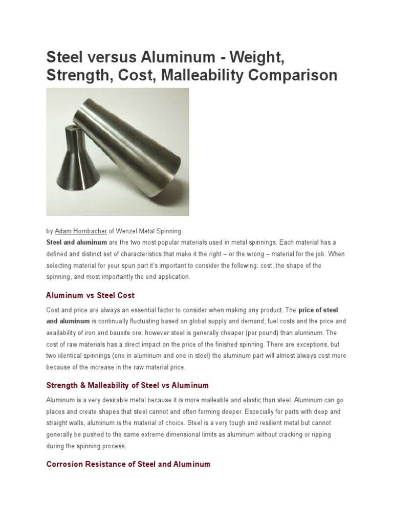 Steel Versus Aluminum Galvanization Aluminium