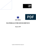 BP - GS136-1 - Materials For Sour Service PDF