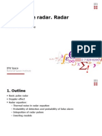 Basic Pulse Radar. Radar Equation