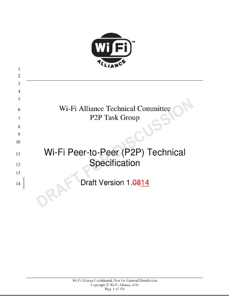 Wi Fi P2ptechnicalspecificationdraftv1 14 130306033039 Phpapp01 PDF | PDF