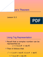 Lesson 5.3DeMoivresTheorm