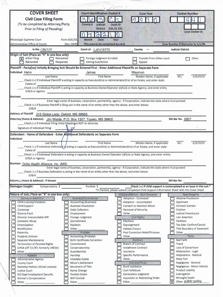 Hahn v. Delta Health Alliance | PDF | Defamation | Lawsuit