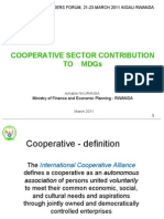 Cooperative Sector's Role in Achieving MDGs