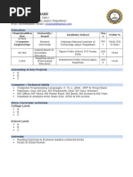 MNIT Resume Structure