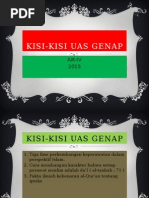 Kisi-kisi Uas Genap d3