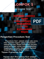 Procedure Text - Class 9