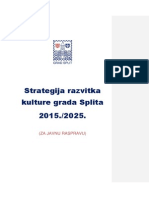 Strategija Kulture Grada Splita 2015 - 2025 PDF