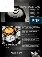 Beverage Can Manufacturing Process