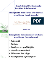 Cadrul de Referinta Al Curriculumului Disciplinar La Informatica