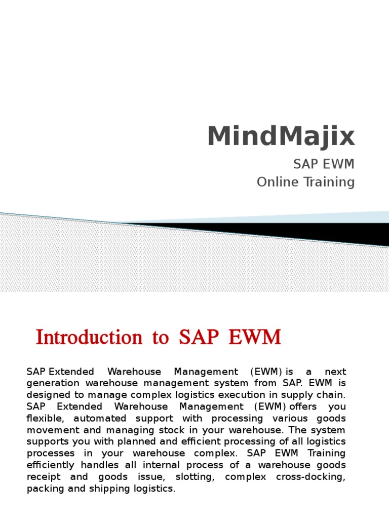 SAP intelligence overview